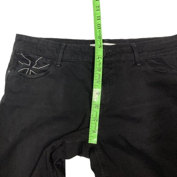 Habitual Black Jeans, Size 28, Skinny Straight Leg, Stretchy Soft Brushed Cotton - Picture 8 of 12